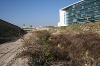 Terrain du futur centre de tri, rue Henri Farman, Paris 15. Photo : Jean-Franois Sgard, octobre 2007.